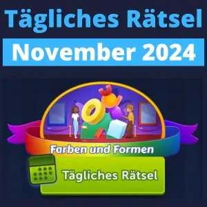 TĂ€gliches RĂ€tsel November 2024 Forben und Formen