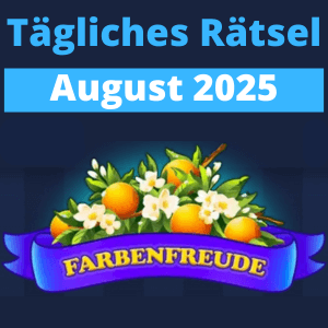 TĂ€gliches RĂ€tsel August 2025 Farbenfreude